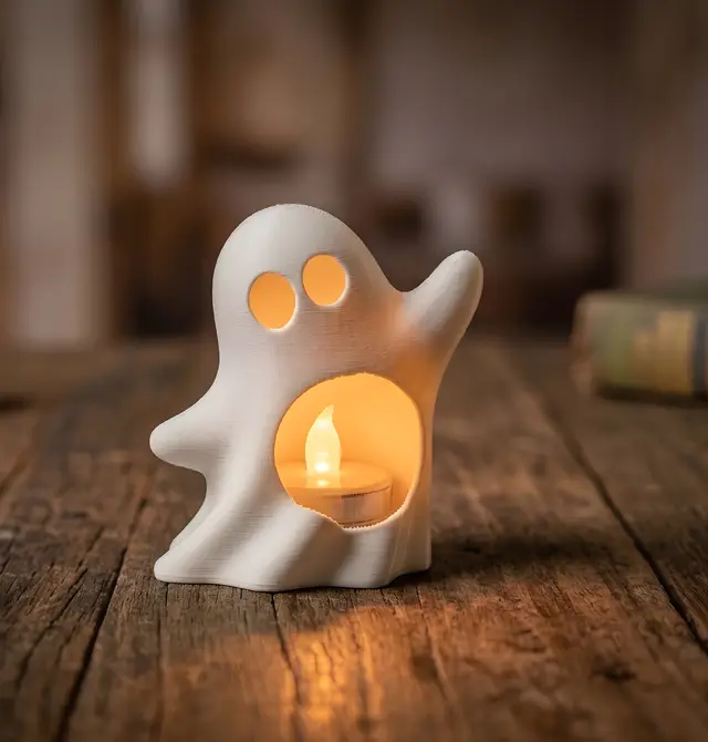 Halloween Tealight Ghost — modelo 3D