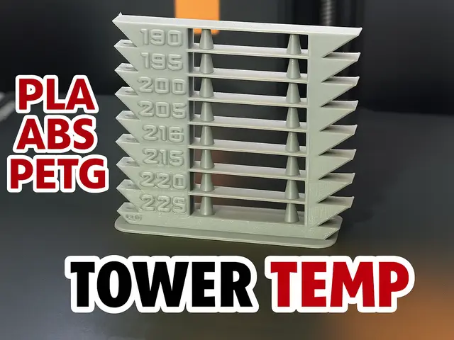 Tower Temp / Temperature Tower Test -PLA-ABS-PETG — modelo 3D