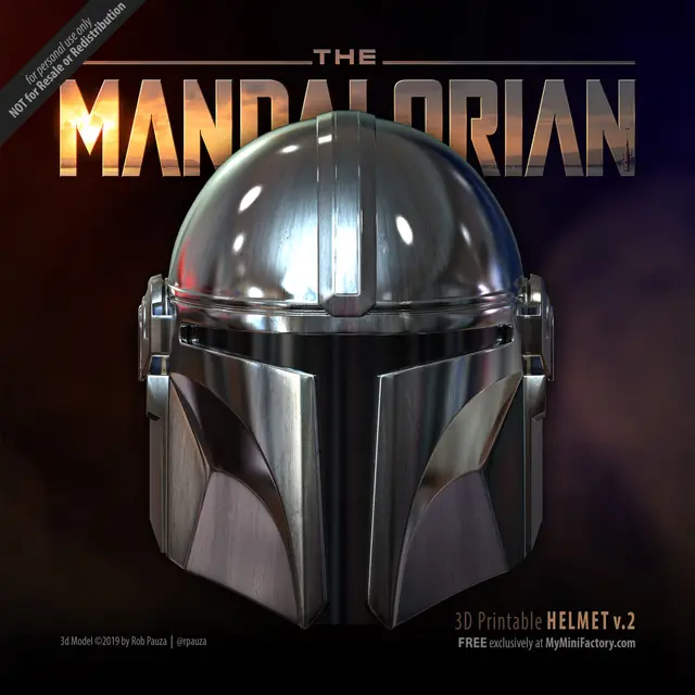 Mandalorian Helmet - v2 — modelo 3D