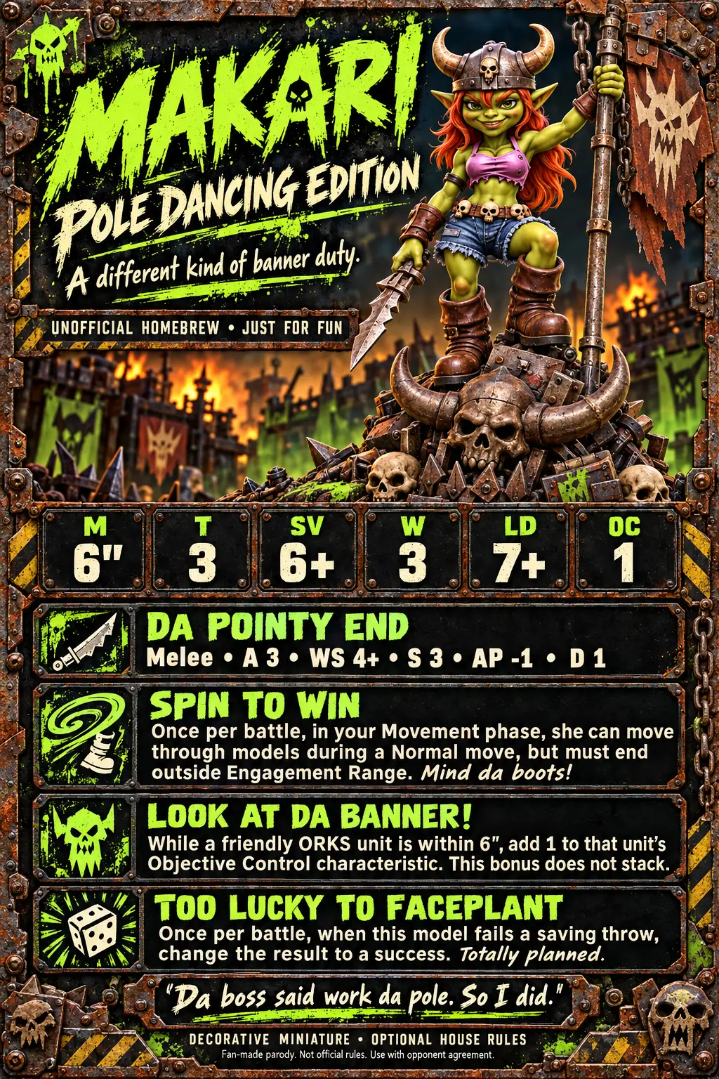 Pole Dancing Goblin — A Different Kind of Banner Duty — modelo 3D