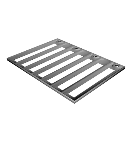Multipurpose shelf end plates — modelo 3D