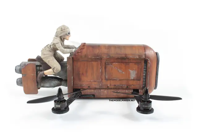 Rey's Speeder Bike quadcopter — modelo 3D