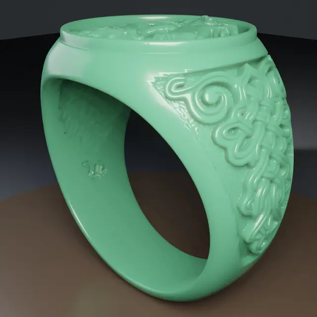 Moscow Kremlin Skyline - Architectural Signet Ring — modelo 3D