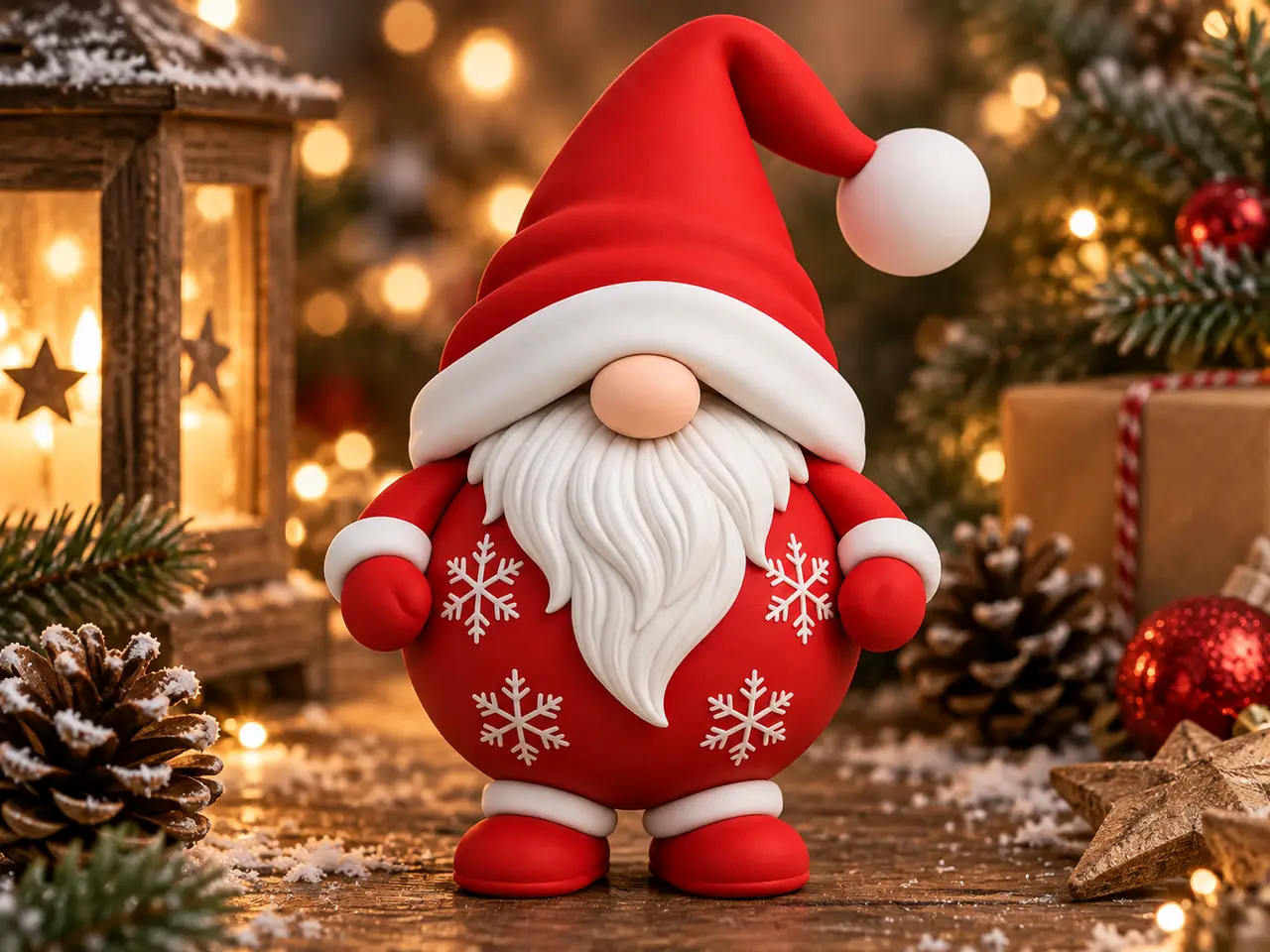 Mini Santa – Ornament Gnome — modelo 3D