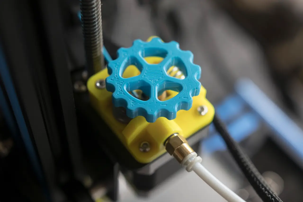 Manual Filament Feeder Extruder Gear Knob Mod for CR-10 and other Bowden 3D Printers — modelo 3D