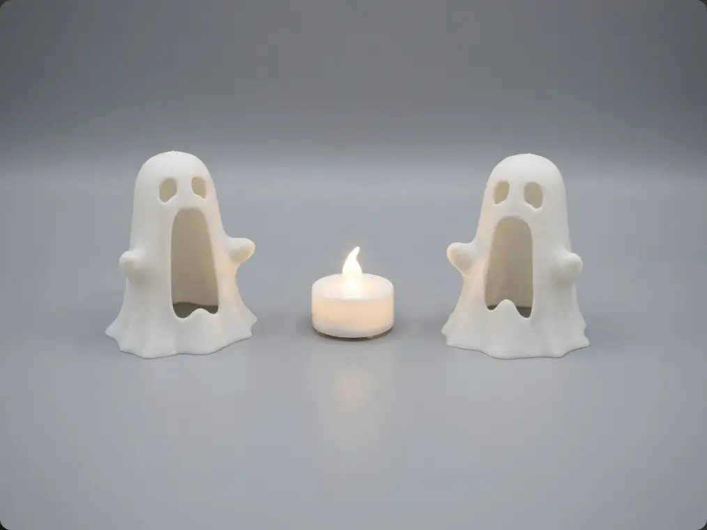 Screaming Ghost for tealight — modelo 3D