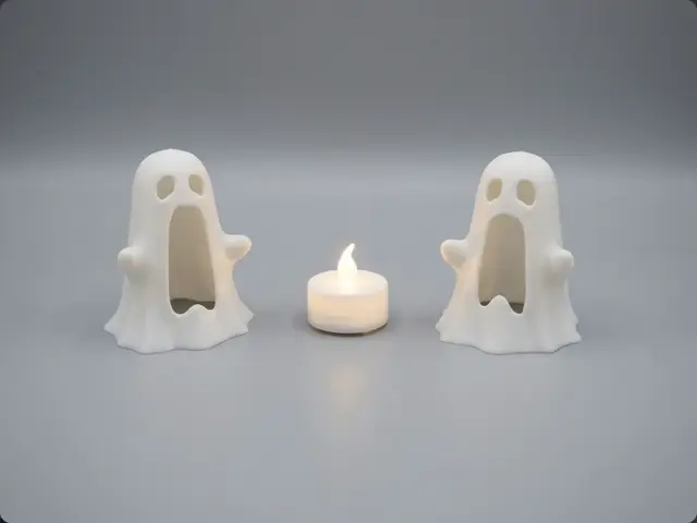 Screaming Ghost for tealight — modelo 3D