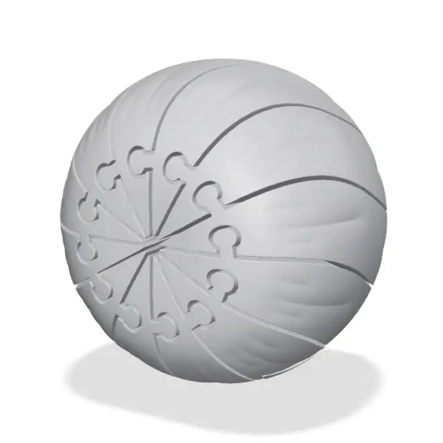 Twisty Pumpkin Ball – Halloween Flexi Toy — modelo 3D