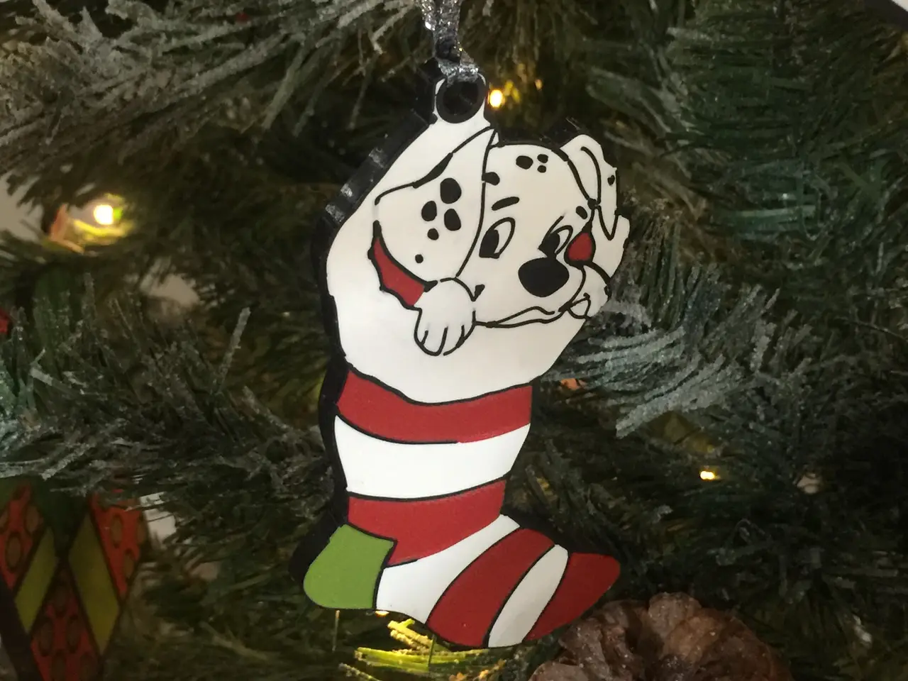 Dalmatians Christmas Sock Ornament — modelo 3D