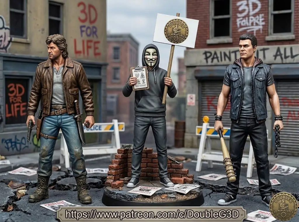 Chaos In The Streets - 3 STL Set — modelo 3D