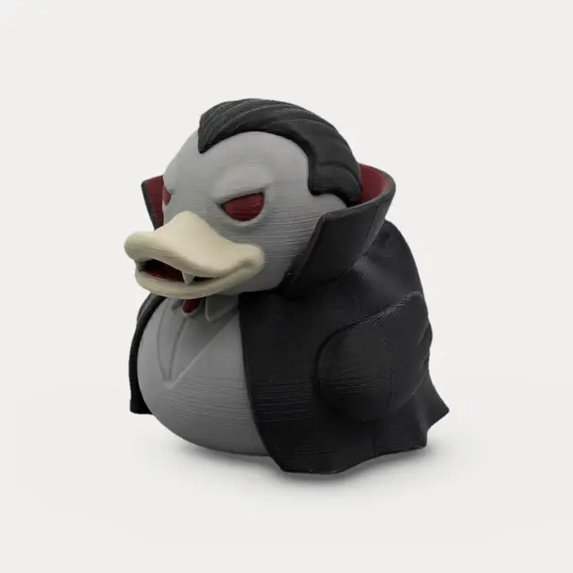 Count Quackula Rubber Duck - Halloween Figurine — modelo 3D