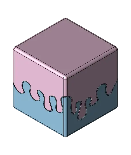 Melting Cube #Gift Box and Puzzle Box — modelo 3D