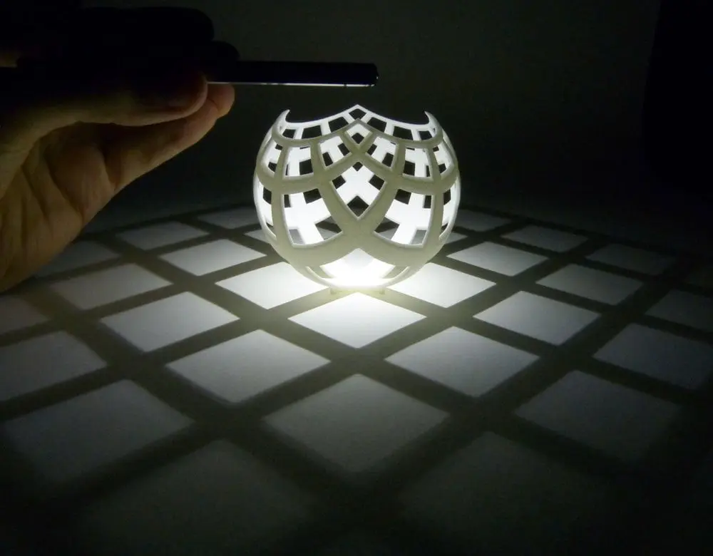 Stereographic projection — modelo 3D