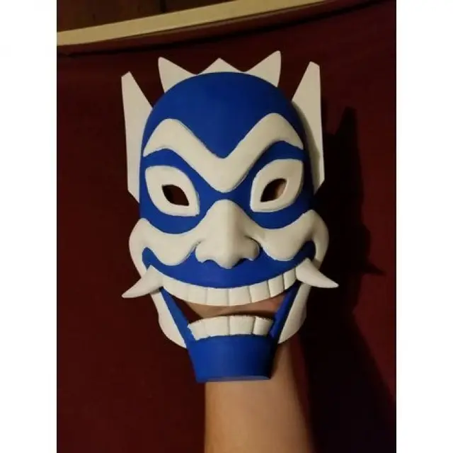 Avatar the Last Airbender: Blue Spirit Mask. Avatar Avatar Avatar Airbender Airbender Airbender Blue Spirit Zuko — modelo 3D
