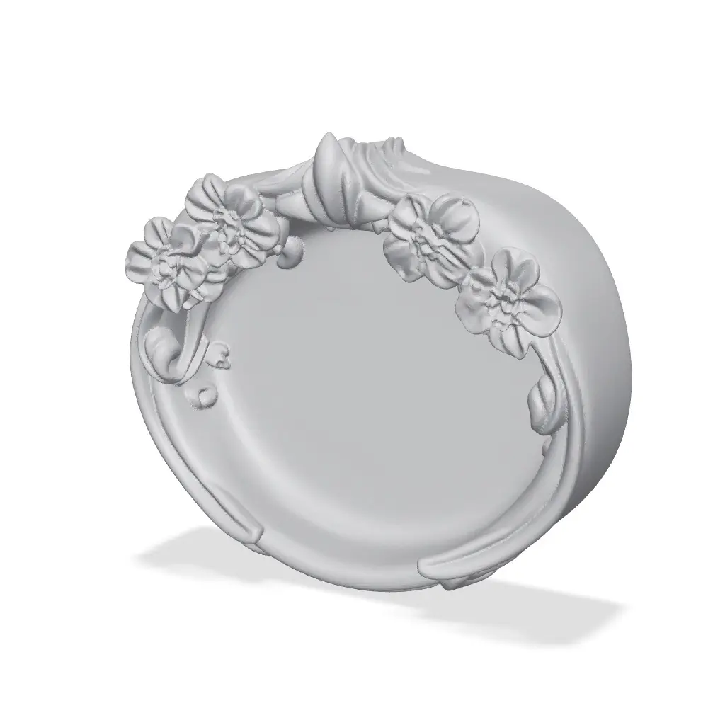 Vintage Baroque Trinket Dish STL — modelo 3D