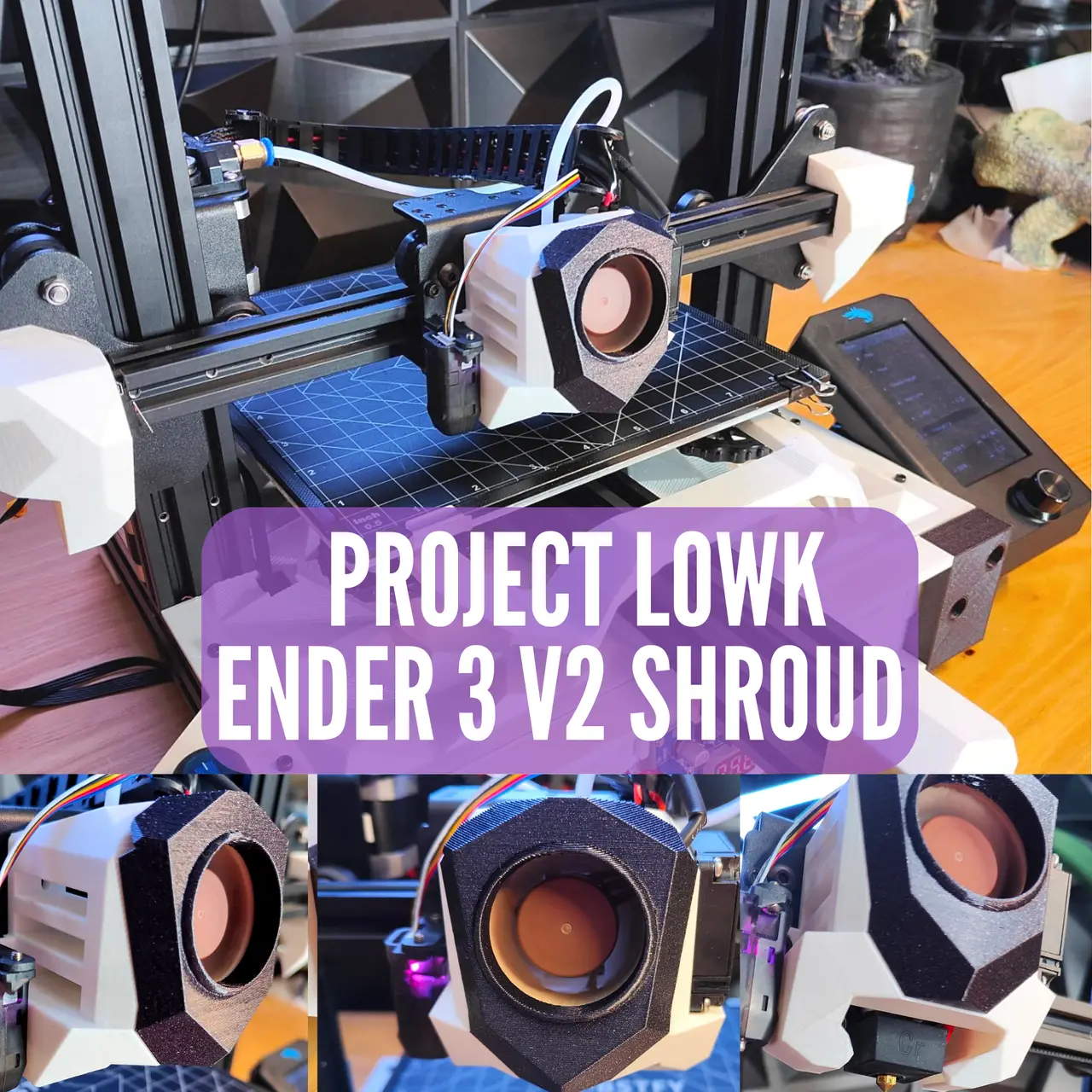 Ender 3 V2 Body Kit | Lowk Body Kit | Ender 3 V2 Upgrades | Ender 3 V2 Shroud |Ender 3 V2 Hot End | Ender 3 V2 Accessories — modelo 3D