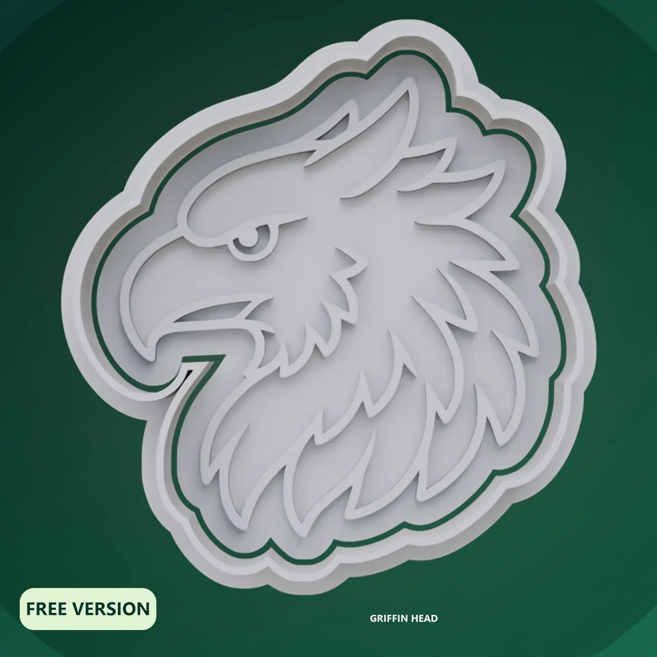Griffins Cookie Cutter STL – 3D Print Biscuit Mold — modelo 3D