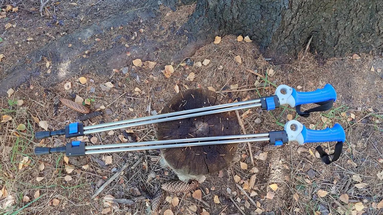 Handle and extension mechanism for a hiking pole — modelo 3D