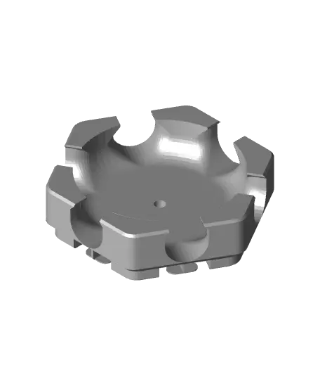 Hextraction Gear Spinner Tile — modelo 3D