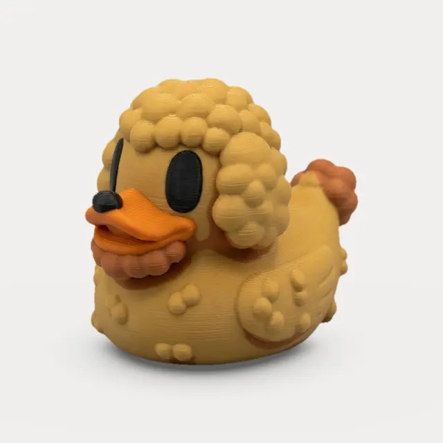 Golden Doodle Rubber Duck - Animal Figurine — modelo 3D