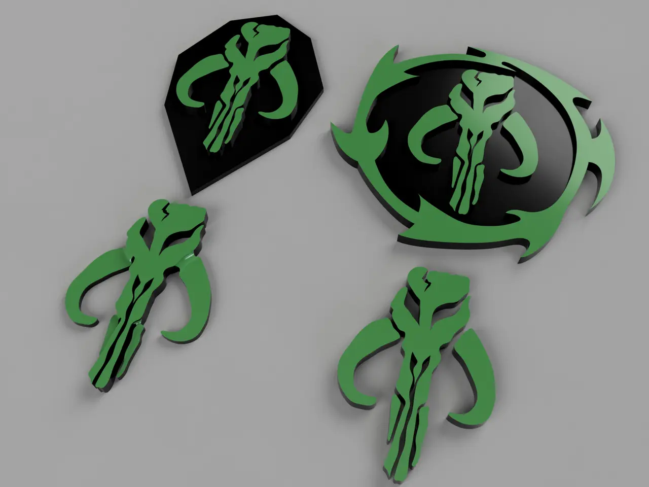 Star Wars Mandalorian Symbol — modelo 3D