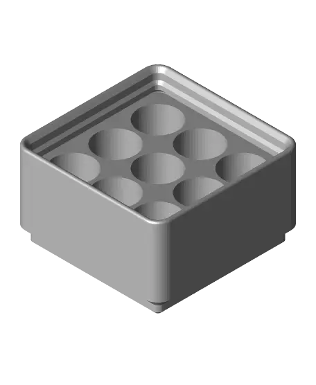 Gridfinity 9x AAA Battery Holder — modelo 3D