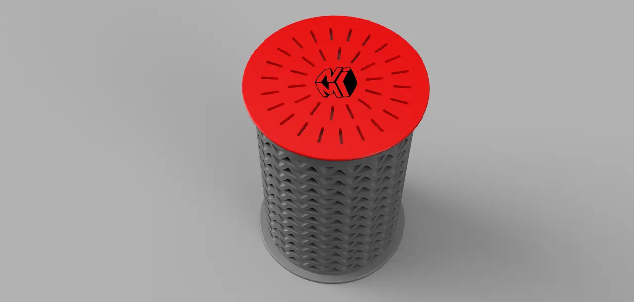 Bambu Lab AMS Universal Spool Center Desiccant Holder — modelo 3D