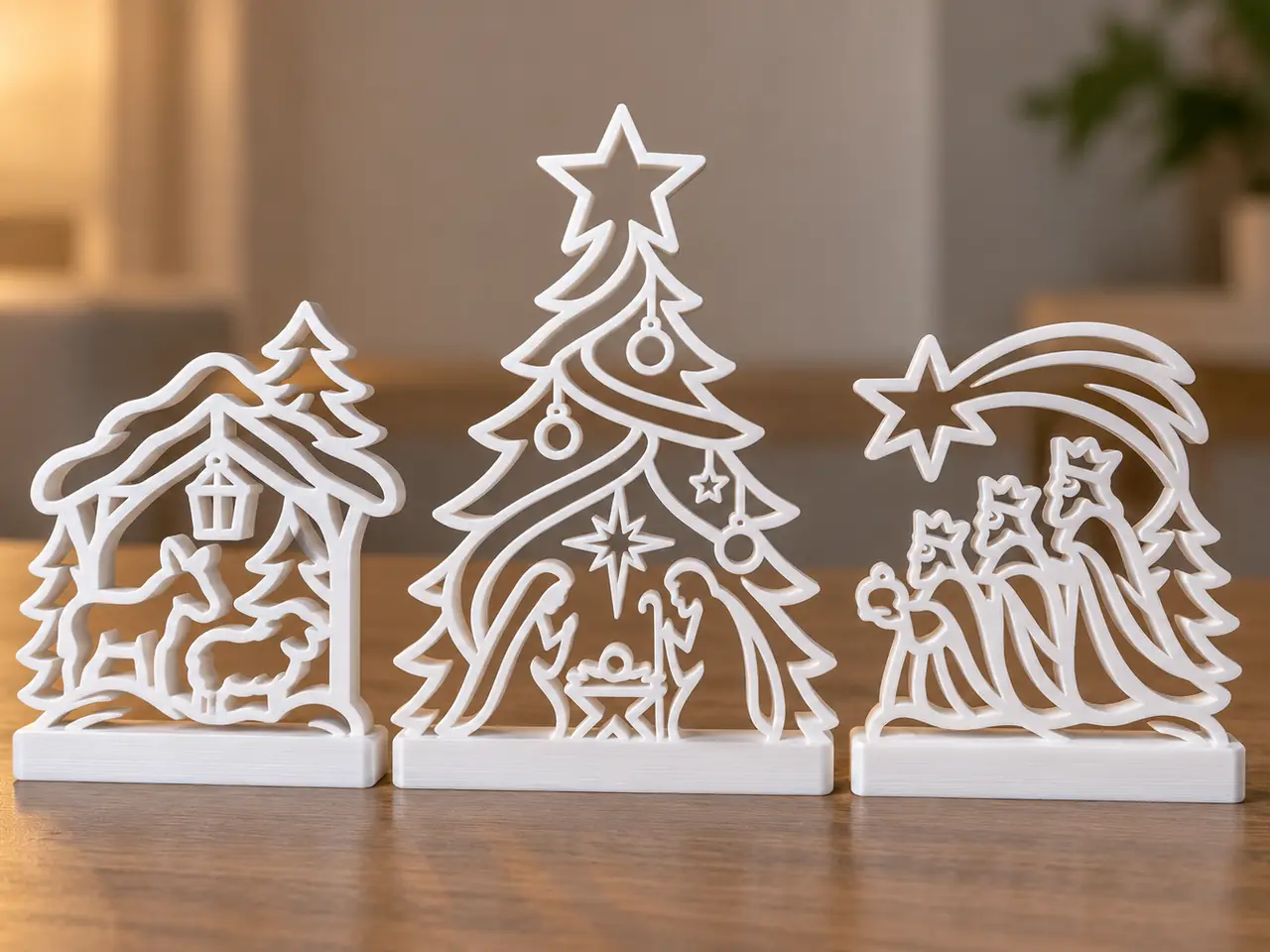 Christmas Tree Nativity Scene — modelo 3D