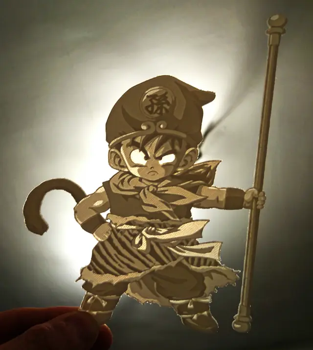 Litofania DRAGON BALL con tutorial — modelo 3D
