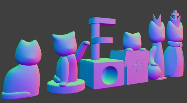 Cat Chess — modelo 3D