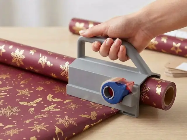 Wrapping Paper Cutter With Tape Holder — modelo 3D
