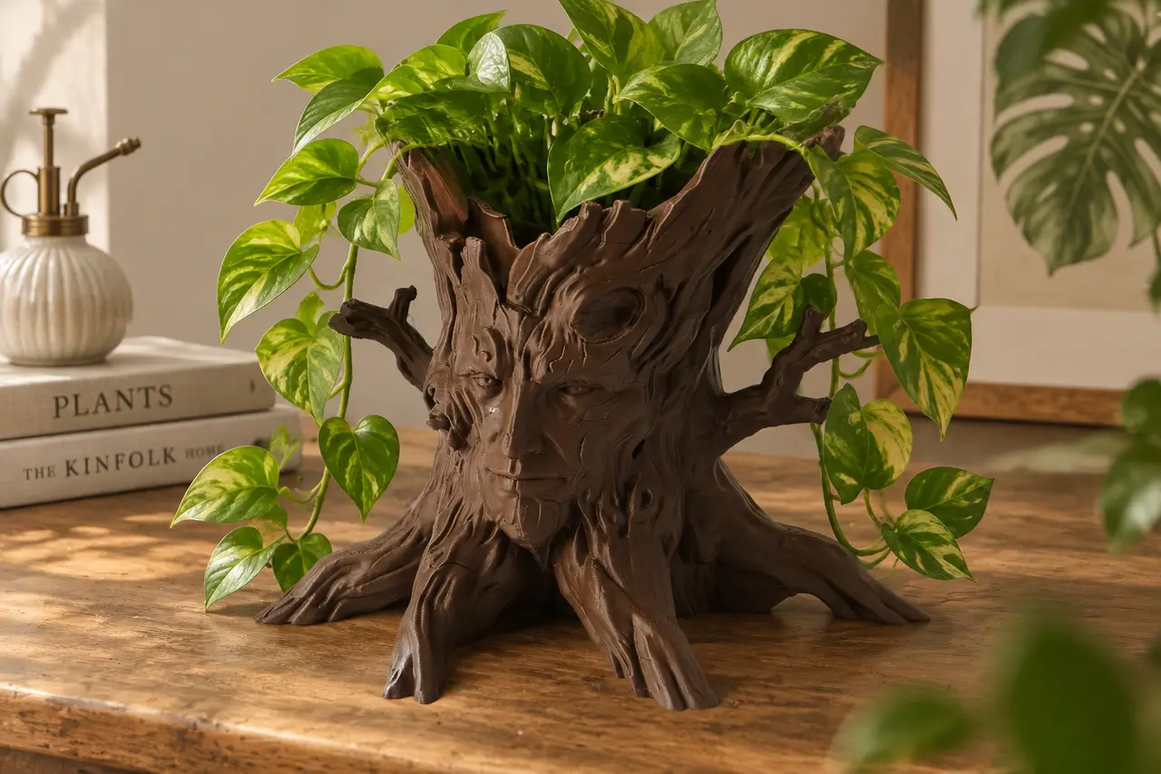 Ancient Tree Planter – Forest Spirit Flower Pot — modelo 3D