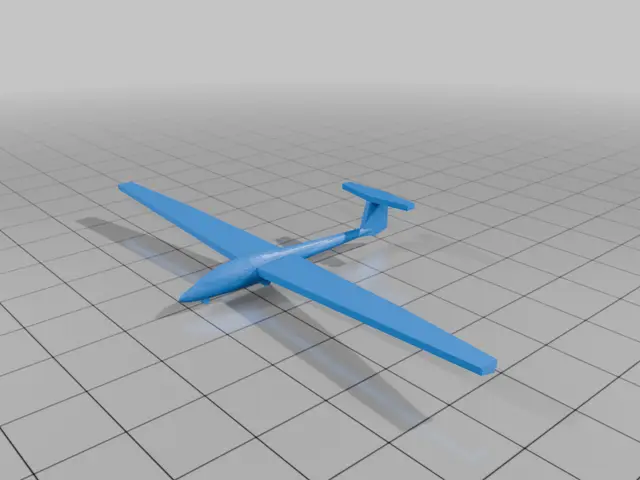 Schleicher ASK-21 1/200 — modelo 3D