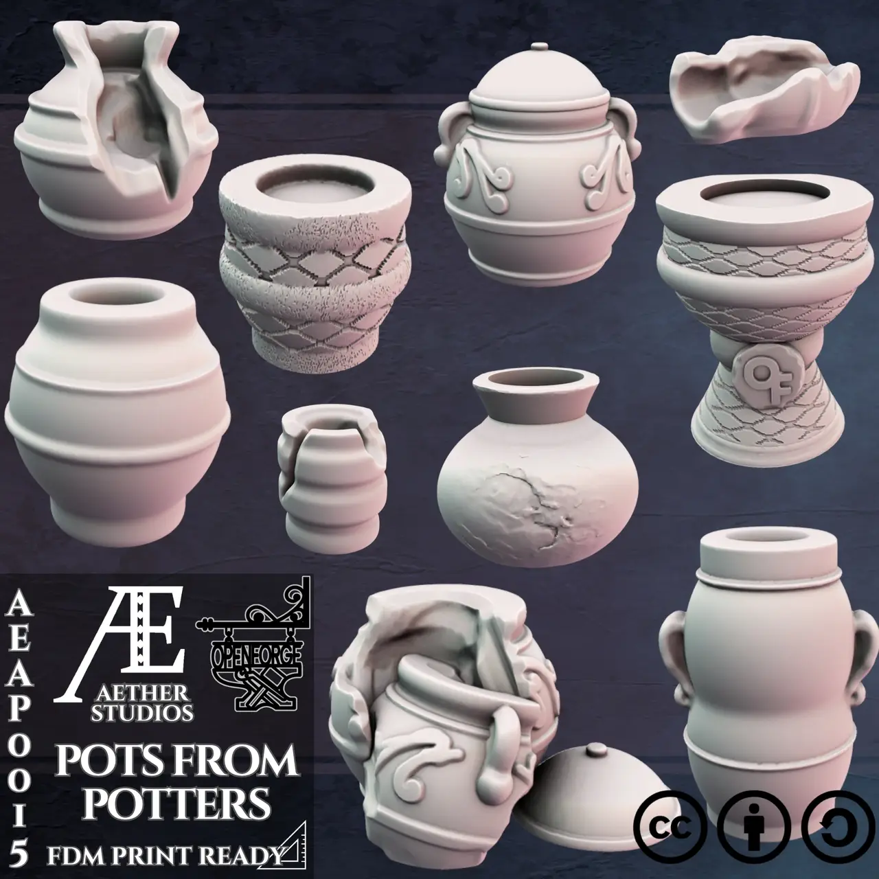 AEAP0015 - Pots From Potters — modelo 3D