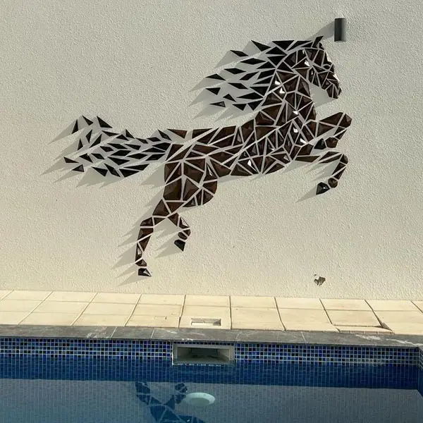 Geometric Horse wall art — modelo 3D