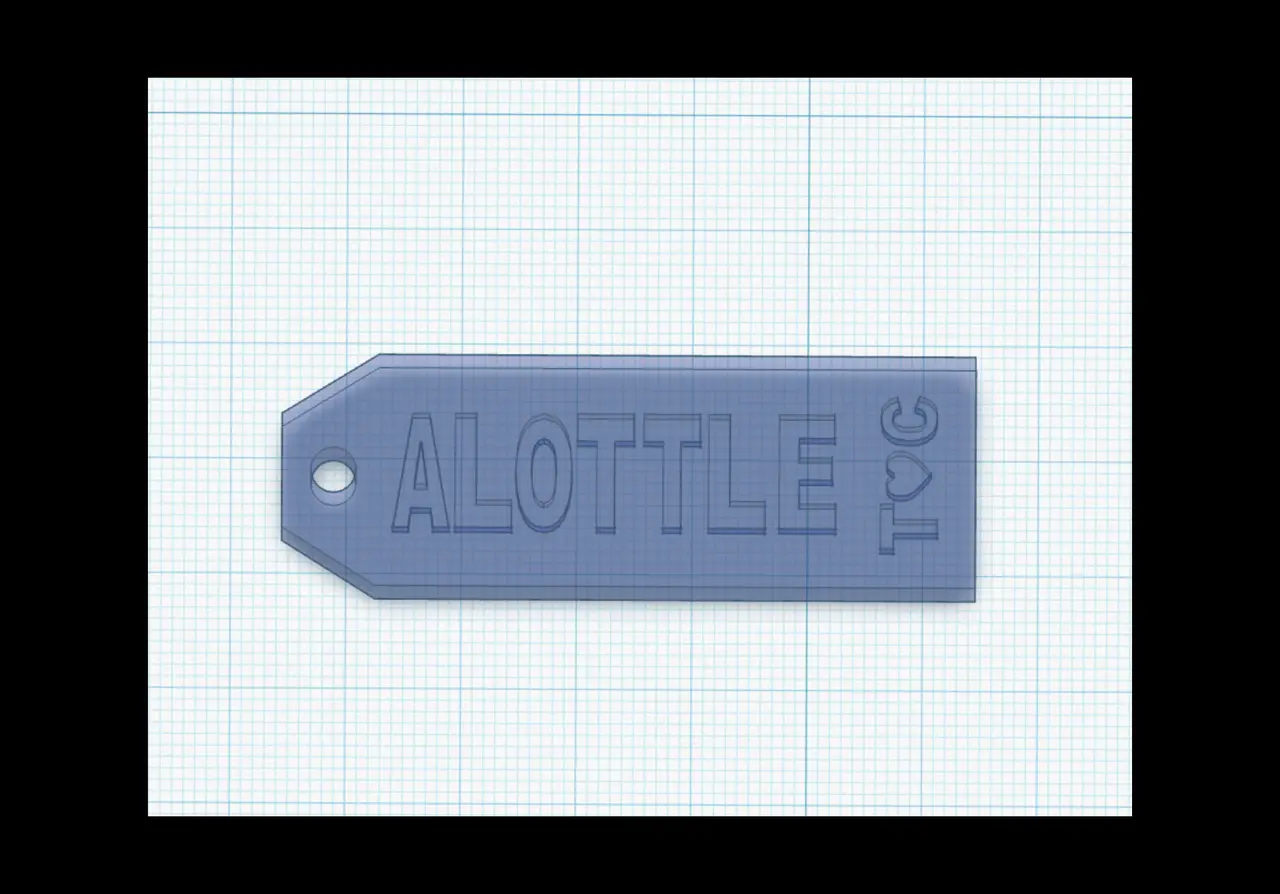 Alottle Keychain — modelo 3D