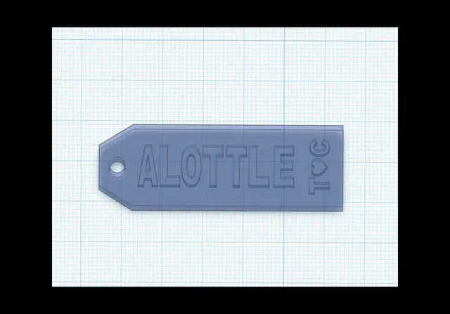 Alottle Keychain — modelo 3D