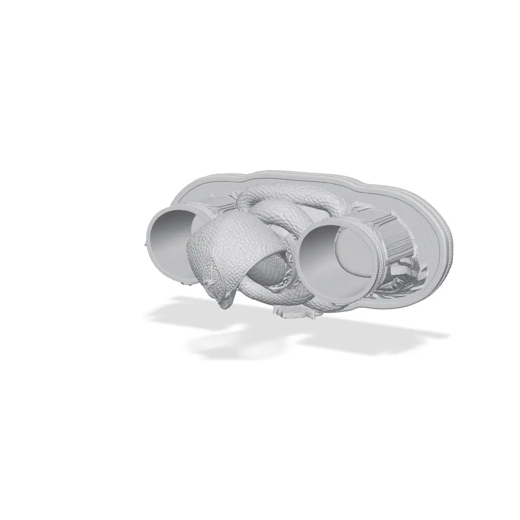 Elegant Cobra Double Planter Holder — modelo 3D