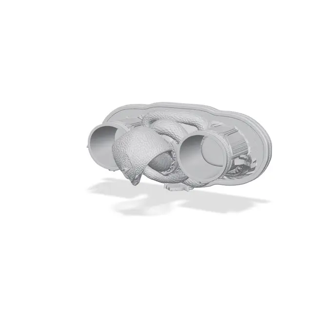 Elegant Cobra Double Planter Holder — modelo 3D