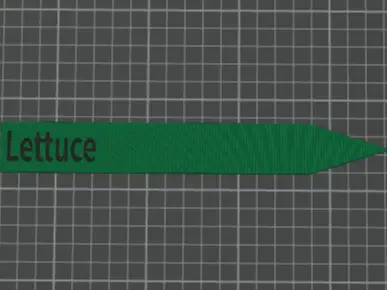 lettuce garden stake — modelo 3D
