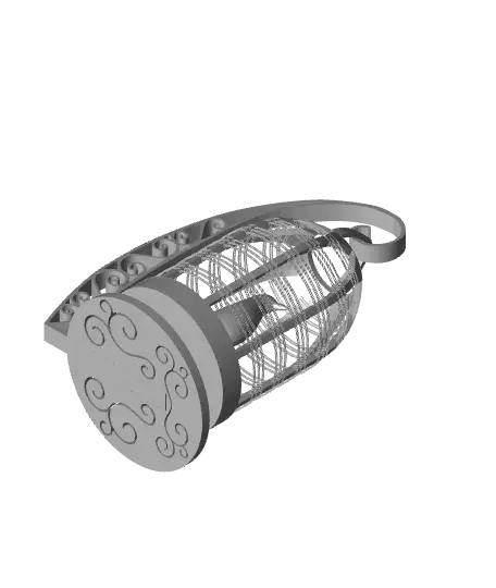 Caged Bird String Ornament 1 — modelo 3D