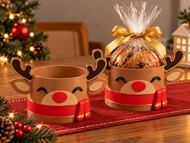 Porta Panetone Rena Natal Presente — modelo 3D