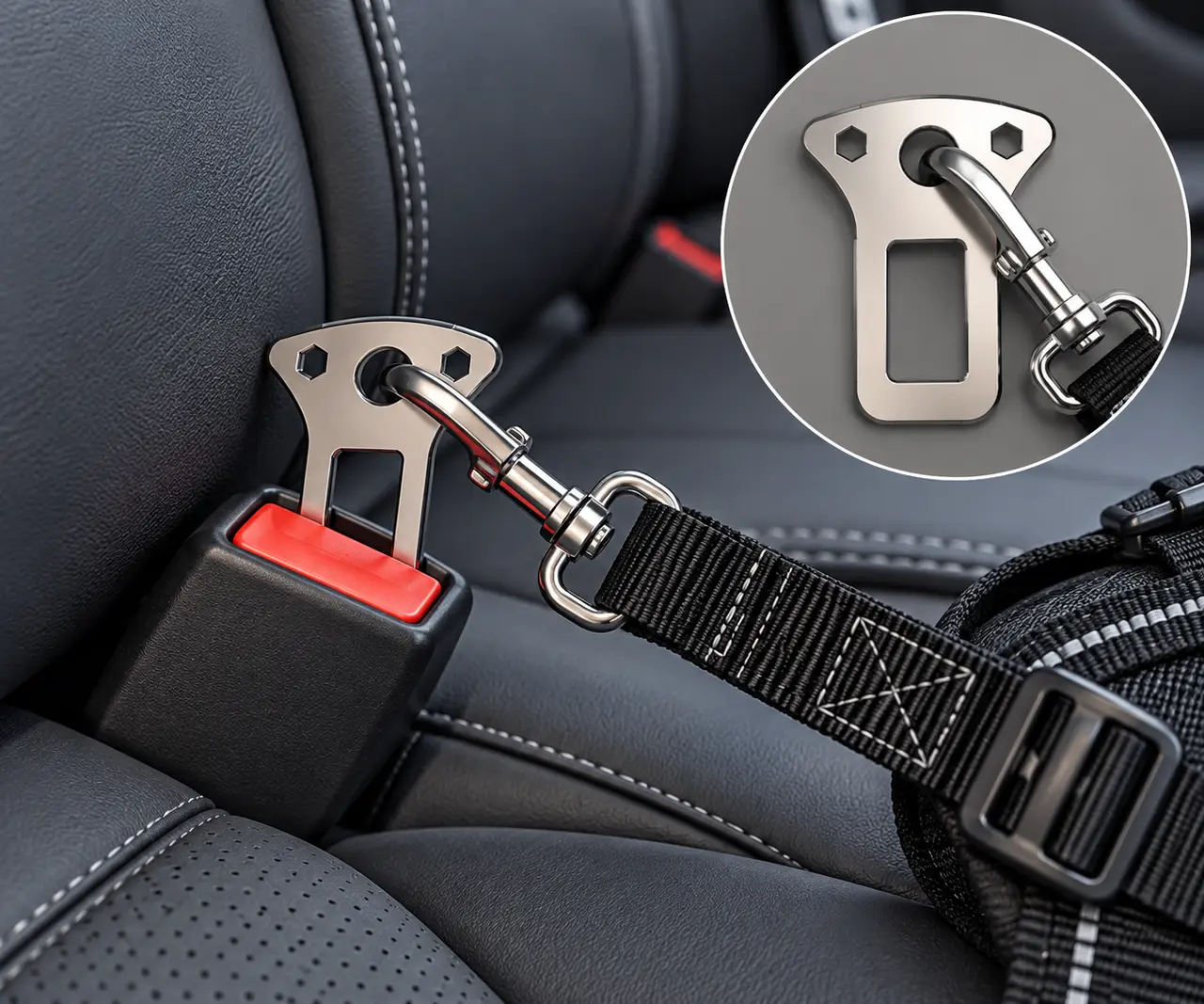 Seatbelt Buckle Clip for Pet Harness — modelo 3D