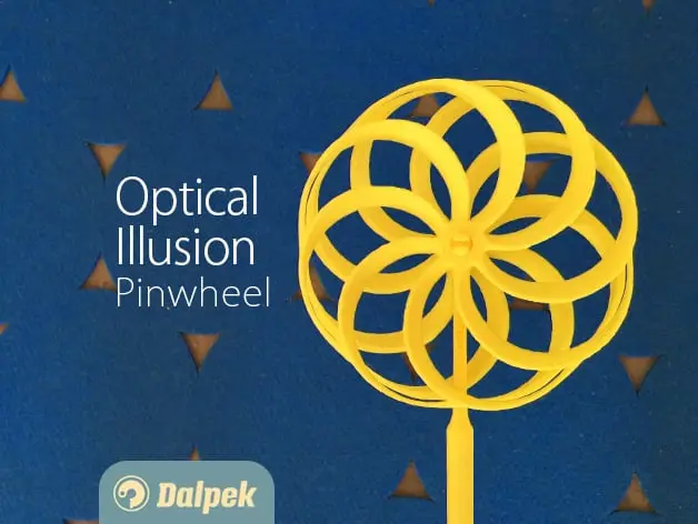 Optical Illusion Pinwheel v2.5 — modelo 3D