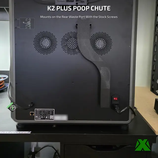 K2 Plus Poop Chute — modelo 3D