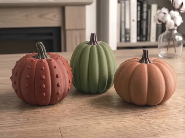 Decorative Pumpkin Collection - Autumn/Halloween — modelo 3D
