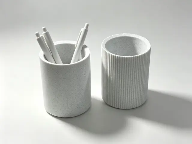 简约笔筒2款 — modelo 3D