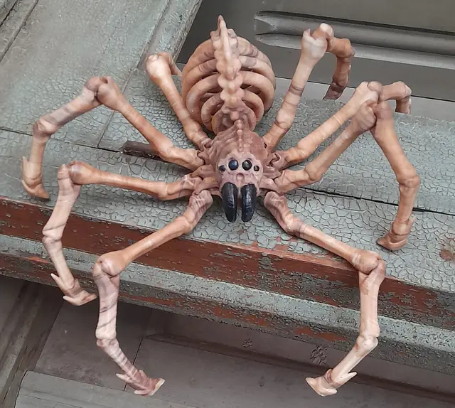 LEONARDZ3D - FLEXI PRINT-IN- PLACE SKELETON SPIDER - HALLOWEEN — modelo 3D