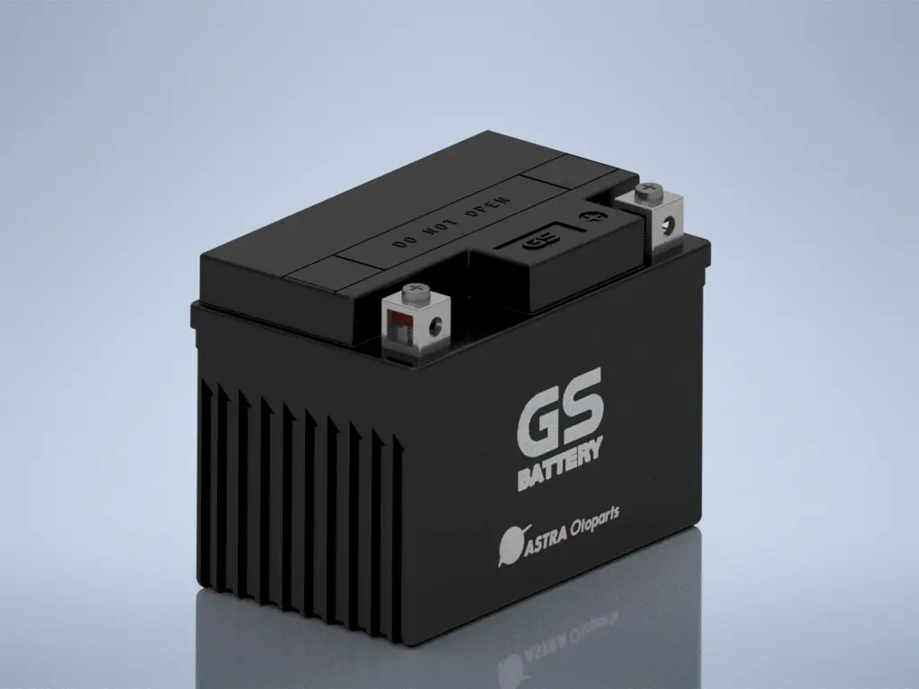 Motorcycle Battery GS GTZ5S – Display 3D Mode — modelo 3D