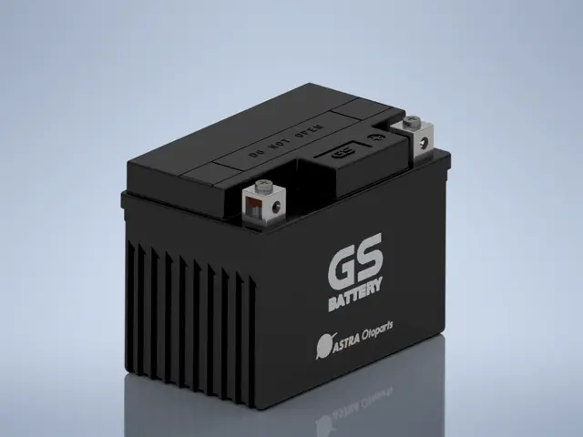 Motorcycle Battery GS GTZ5S – Display 3D Mode — modelo 3D